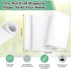 Phinus Craft Paper Roll 15''×354'', Industrial-Grade Kraft Paper Roll, Gift - Image 2