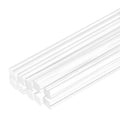 MECCANIXITY 10pcs Acrylic Square Rods 1/8" x 16" Clear Acrylic Dowel Rods by MECCANIXITY