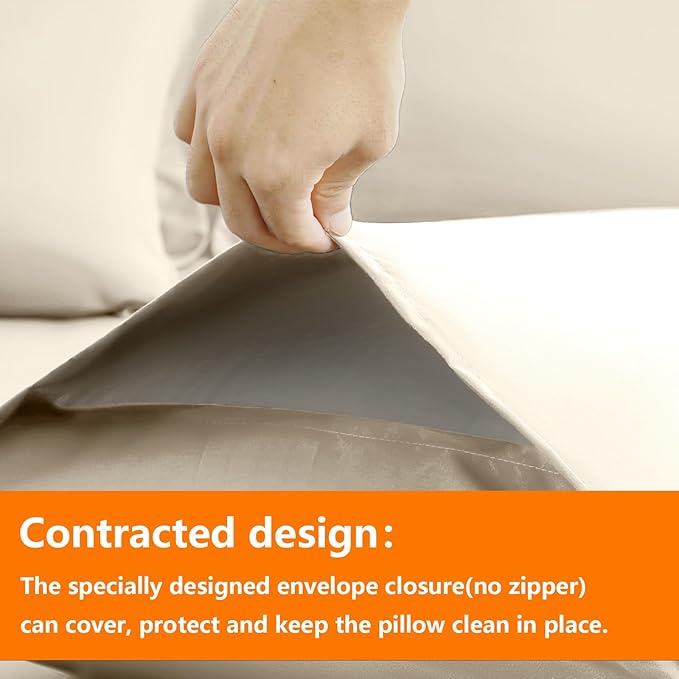 TAIMIT Light Beige Full Size Comforter Set - Image 4