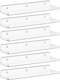 Lifewit Floating Shelves for Wall, Acrylic Display Shelf Wall Mounted for Figure by Lifewit