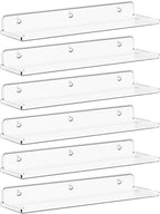 Lifewit Floating Shelves for Wall, Acrylic Display Shelf Wall Mounted for Figure by Lifewit