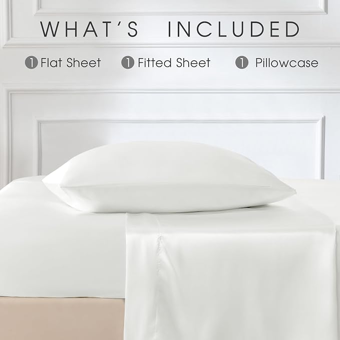 FreshCulture Satin Sheets Twin XL Bed Set - Image 3