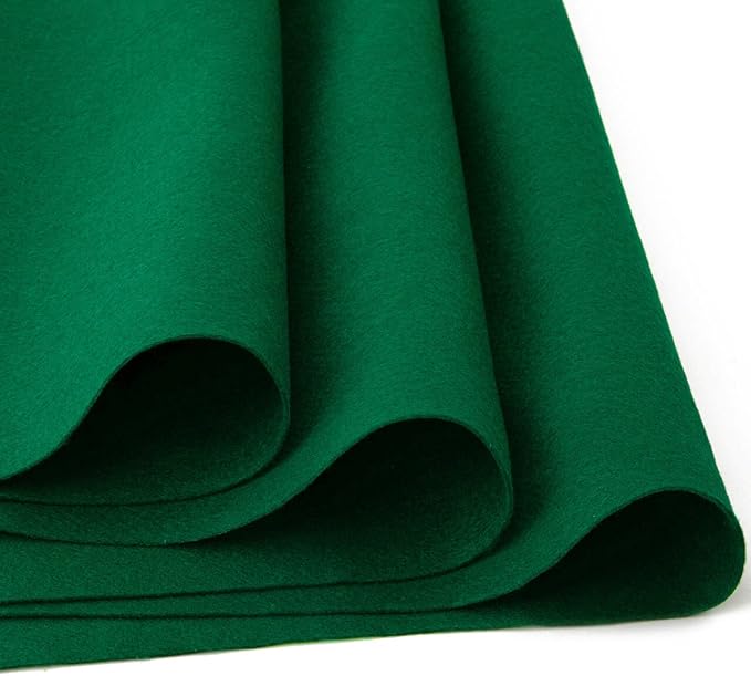 HaoFeiJH Green Felt Fabric 36" X 36" 1.6mm，Fabric Sheets Soft Woven Acrylic by HaoFeiJH