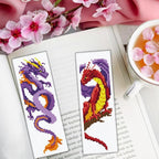 ORIGACH 6 Set Dragon and Loong Cross Stitch Bookmark Kit - Image 6