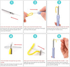 Minlend DIY Punch Needle Kit for Beginners – Highland Cow & Daisies Embroidery - Image 6