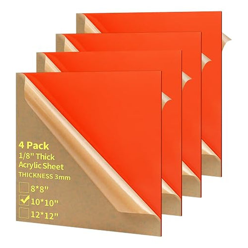1/8 Thick 10 x 10 inch Acrylic Sheets by gdhwcxl