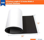 MAGZO Adhesive Sponge Neoprene Foam Padding, 1/2" Thick x 12" x 59", - Image 2