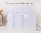 RECUTMS 8x8 Inch Scrapbook Album 60 Page Kraft Paper Baby Memory Book White | - Image 6