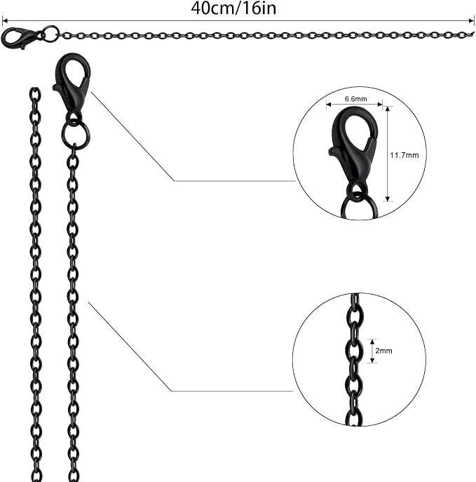 Lemonkey 24 Pack Necklace Chains Bulk - Image 2