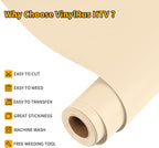 VinylRus Heat Transfer Vinyl-12” x 20ft Pale Peach Iron on Vinyl Roll - Image 3
