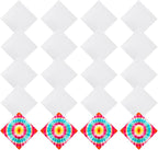 20/40 Pcs White Bandanas for Tie Dye DIY Blank Cotton Bandanas Plain by Fivebop