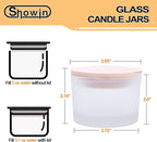 SHOWIN Thick Candle Jars for Making Candles 16 Pcs, 4 OZ Empty Jars - Image 4