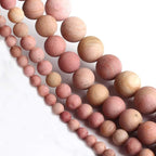 4mm Matte Pink Rhodochrosite Bead, 15-Inch Matte Round Loose Stone Beads - Image 6