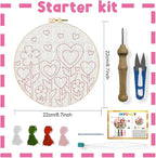 INFUNLY Heart Flower Punch Needle Kit - Image 4