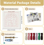 DOODLREAM Rose Window DIY Punch Needle Embroidery Kit - Image 2