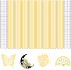 Tintnut Boho Permanent Vinyl 8 Sheets 12x10in Corn Silk Adhesive Vinyl | Solid by Tintnut