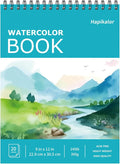 Hapikalor 9"x12" Watercolor Sketchbook, Water Color Paper, 140lb/300gsm by Hapikalor