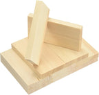 MECCANIXITY 10Pcs Wood Strips Slats, 3/8" x 2" x 4" Thin Wood Sticks Flat by MECCANIXITY