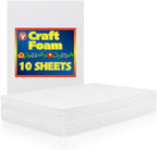 Hygloss Sheets Colorful Foam for DIY Arts & Craft, 10 Piece by HyglossProductsInc