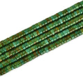 170pcs 4x2mm Green Turquoise Heishi Disc Rondelle Spacer Natural Stone Semi by LIFAVOVY
