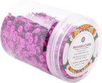 Mandala Crafts 6mm Cup Holographic Neon Pink Sequins - Image 4