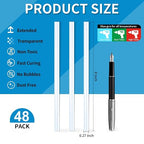 Phinus 48 Pack Mini Hot Glue Sticks, EVA Clear Glue Gun Sticks, Hot Glue Gun - Image 2