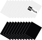 HTVRONT White & Black HTV Heat Transfer Vinyl: 20 Pcs 12 x 10 Iron on Vinyl - Image 6