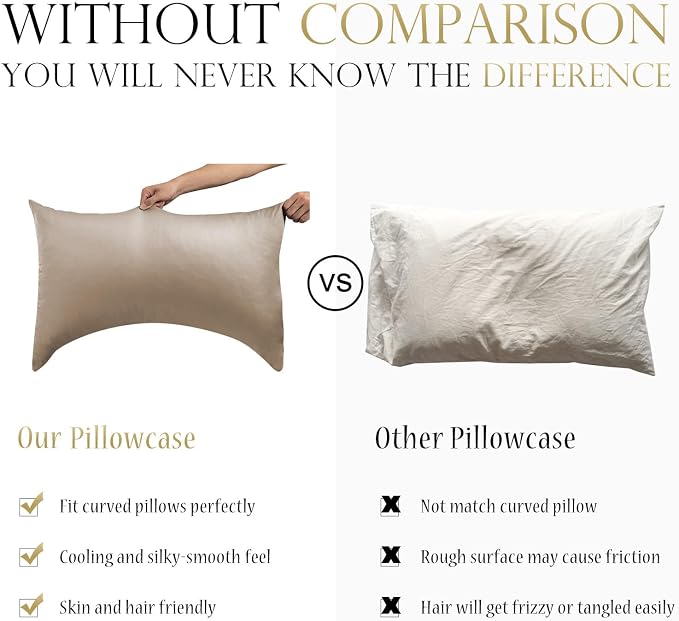 Cooling Curved Pillow Cases Queen Size Set of 2 - Image 2