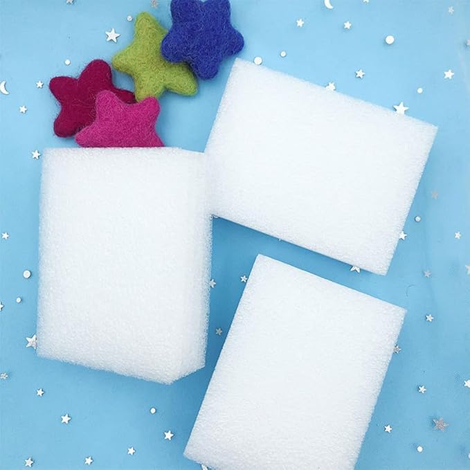 Luxshiny 6pcs Needle Felting Foams Pad Wool Felting Pin Cushion Flat Panel Foam - Image 6