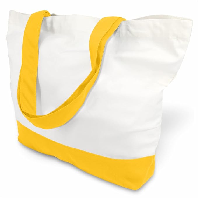 TOPDesign 1-Pack Super Strong Large 12oz Cotton Canvas Tote Bag, Reusable by TOPDesign