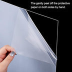 2 Pcs 1/16 Inch Thick Clear Acrylic Sheet 12 x 12 Inch Transparent Acrylic - Image 3