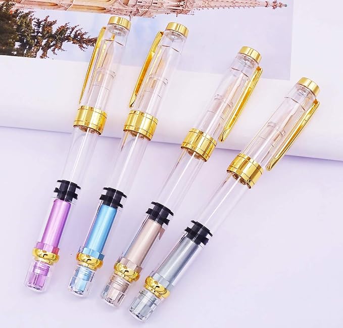 Lanxivi 4 Colors Yongsheng 3008A Fountain Pen Piston Filling Upgraded Fine Nib - Image 5