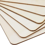 TKOnline 25Pcs 6 x 6 x 1/10 Inches Unfinished Basswood Sheets - Image 3