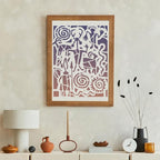 Stencils for Crafts Reusable Texture Art Stencils Geometric Stencil for - Image 3