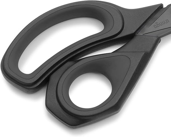 LIVINGO 8.5” Premium Heavy Duty Scissors, Forged Stainless Steel Titanium - Image 3