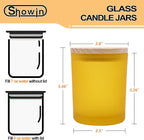 SHOWIN Thick Candle Jars for Making Candles 16 Pcs, 7 OZ Empty Jars - Image 4