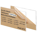 16 x 20 inch Clear Acrylic Sheets 1/8 inch Thick by gdhwcxl