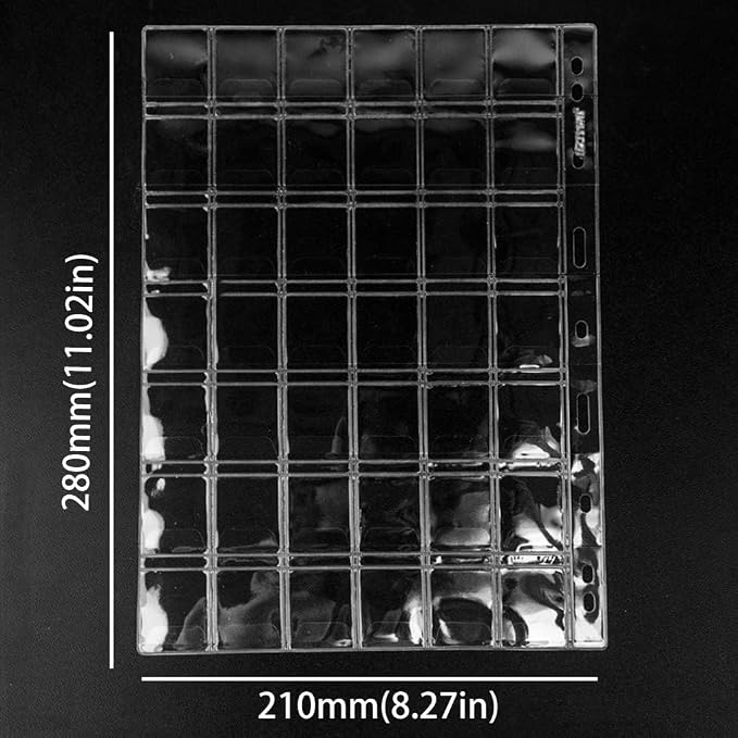 420 Pockets Coin Binder Pages 1.14" Collection Album Holder 10 Pcs | OSOPOLA - Image 3