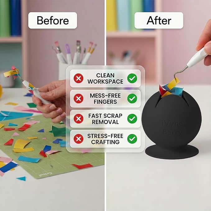 iVyne Berry Suctioned Vinyl Weeding Scrap Collector & Holder - Image 2
