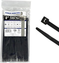 Kable Kontrol Cable Zip Ties 100 Pcs 8 Inch Black, 50 Lbs Tensile Strength by KABLEKONTROL%C2%AE