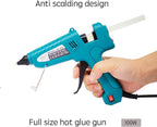 Hot Glue Gun and Sticks Set 100W, Full Size, Anti Scalding Design | Faux - Image 3