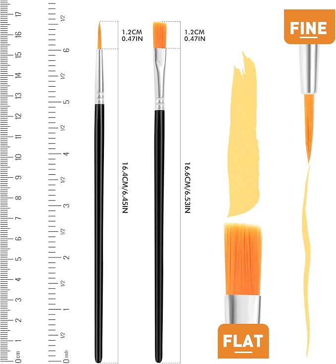 AROIC Small Paint Brushes Bulk, Acrylic Paint Brush Kits - Image 2