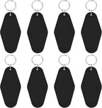 8PCS Motel Keychain Blank Hotel Key Tags Holder by PPhtony