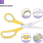 Scissors for Office, Taotree 8"Scissors All Purpose Bulk Set of 5-Pack | School - Image 3