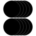 10Pack Black Acrylic Sheets, 8 inch Plexiglass Sheets 0.04" Thick Round Acrylic by DARENYI