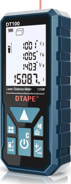 DTAPE 165 Ft Laser Measuring Tool, 1/16" High-Accuracy Laser Tape Measure by Dtape