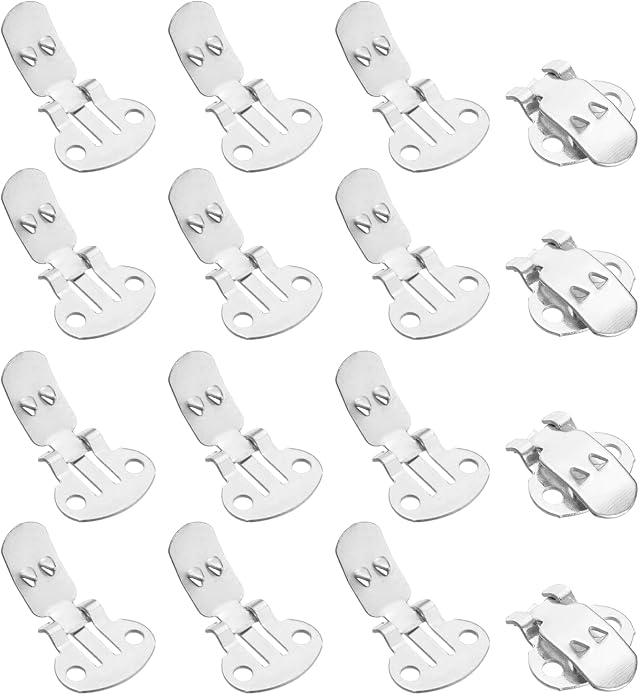 Stainless Steel Flat Blank Shoe Clips, Flat Blank Shoe Clips Bulk Supplies by YELARXI