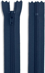 Navy Nylon Coil Zipper 28 Inch – Non Separating Sewing Zipper - Image 4
