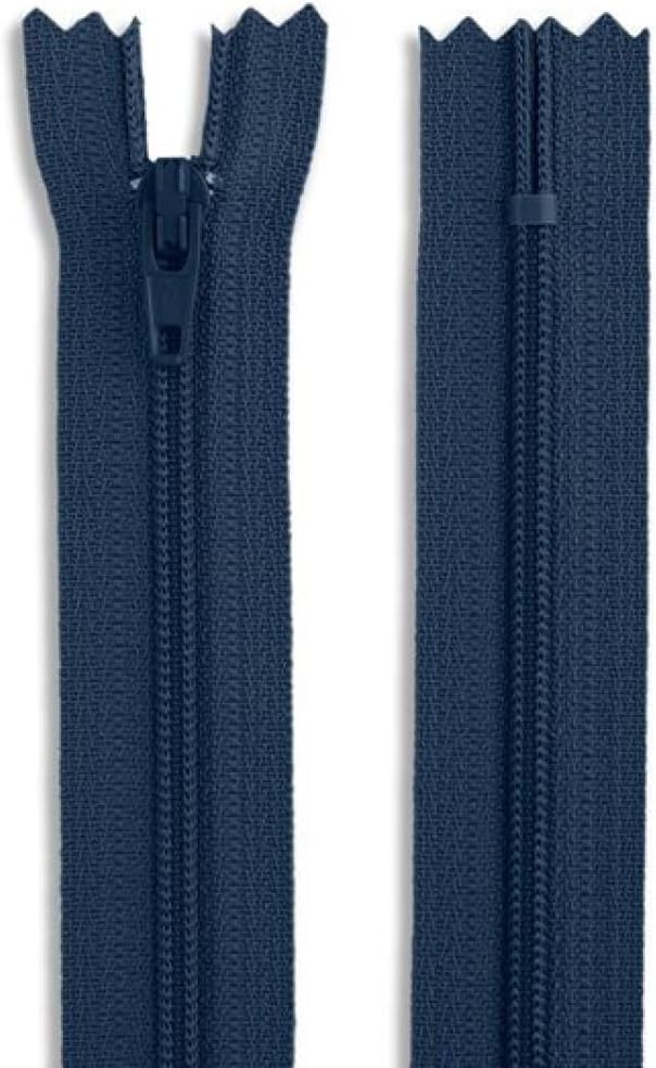 Navy Nylon Coil Zipper 30 Inch – Non Separating Sewing Zipper - Image 3
