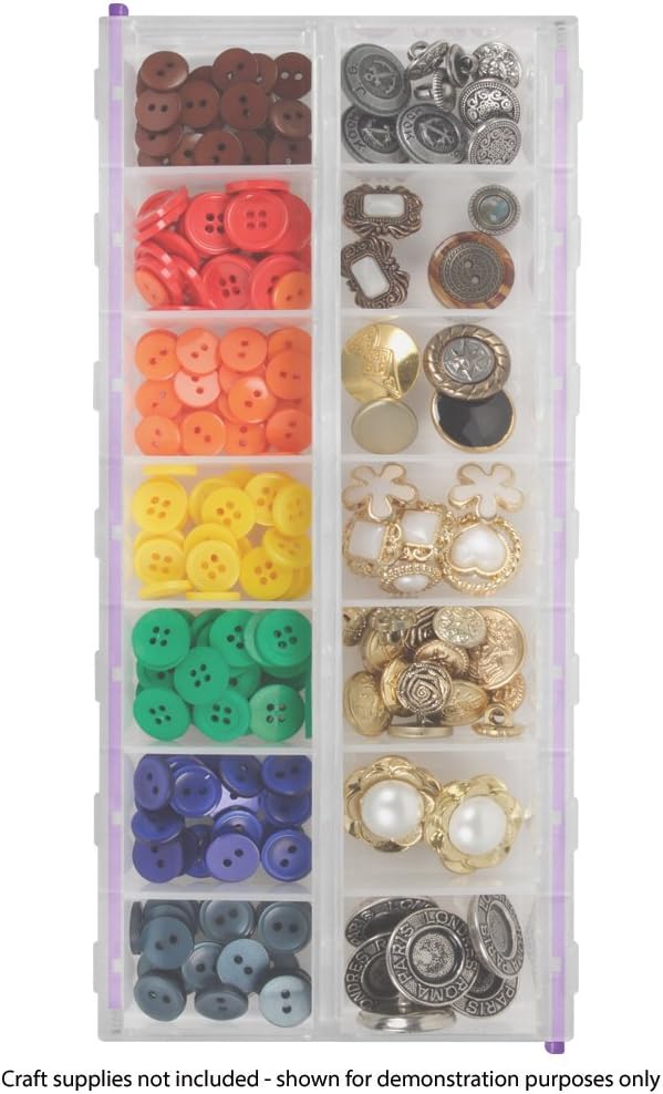 Craft Mates Craft & Sewing Supplies Organizer, 14 Locking Compartments - Image 5